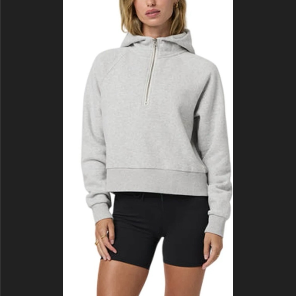 Vuori Gray Cowl Neck Sweater